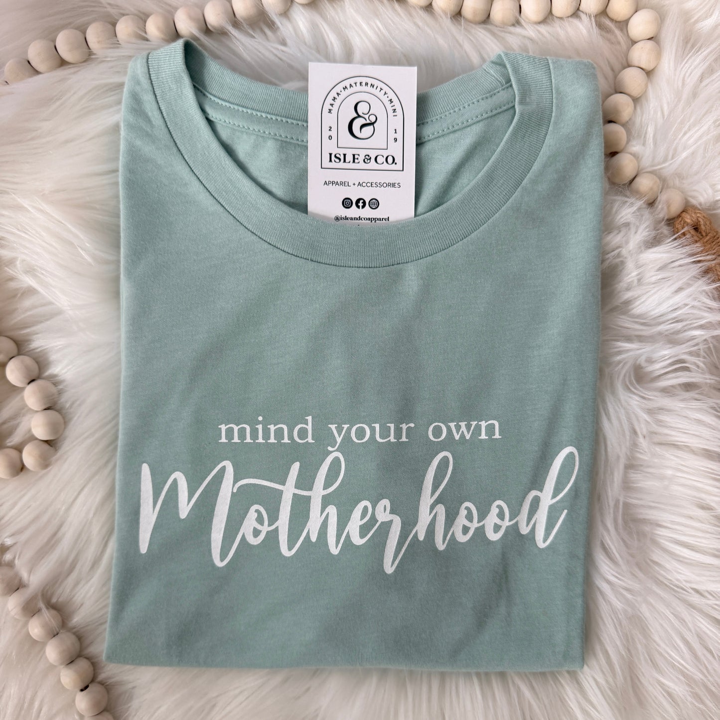 Mind your Own Motherhood Favorite Tee DUSTY BLUE