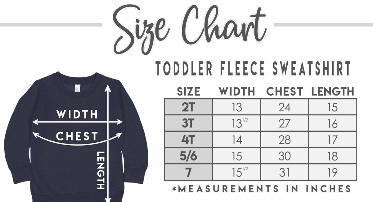 BLANKS SALE: Toddler Crewneck(MULTIPLE COLORS AVAILABLE)