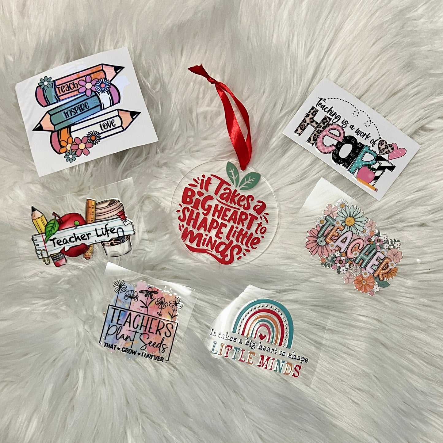 Teacher Decals (+ Glass Cup Option)