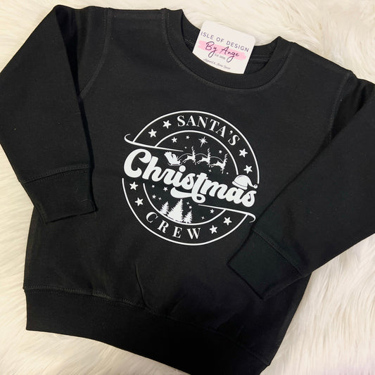 Santa's Christmas Crew Toddler Crewneck