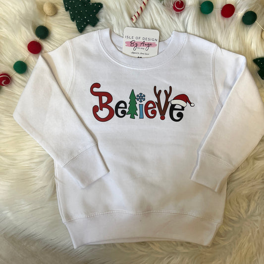 Believe Toddler Crewneck