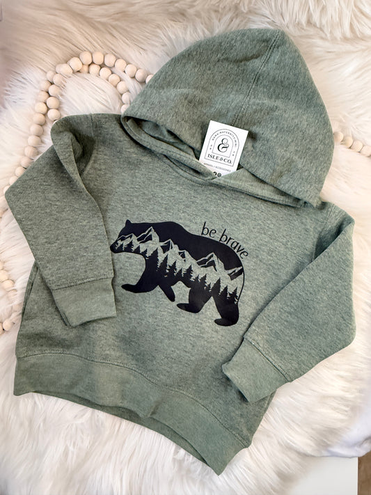 Brave Bear Toddler Pullover Hoodie