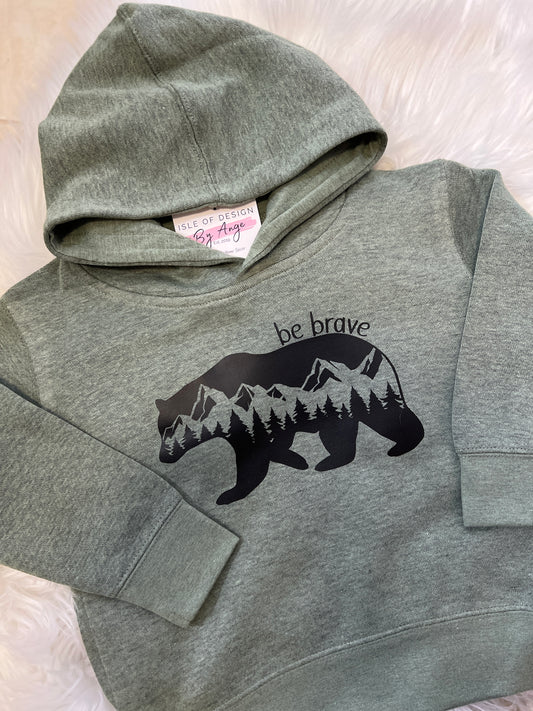 Brave Bear Toddler Pullover Hoodie