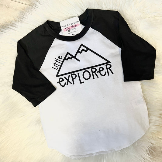 Little Expolorer Baseball Tee