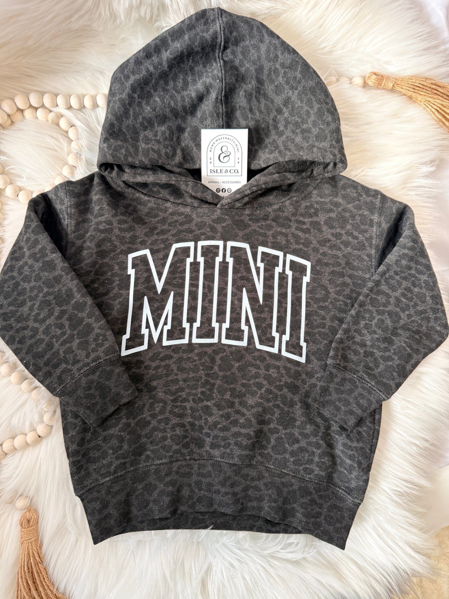XL Varsity MINI Toddler Pullover Hoodie (LEOPARD)