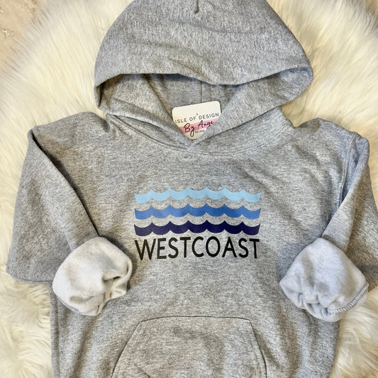 "Westcoast Waves" Youth Pullover Hoodie