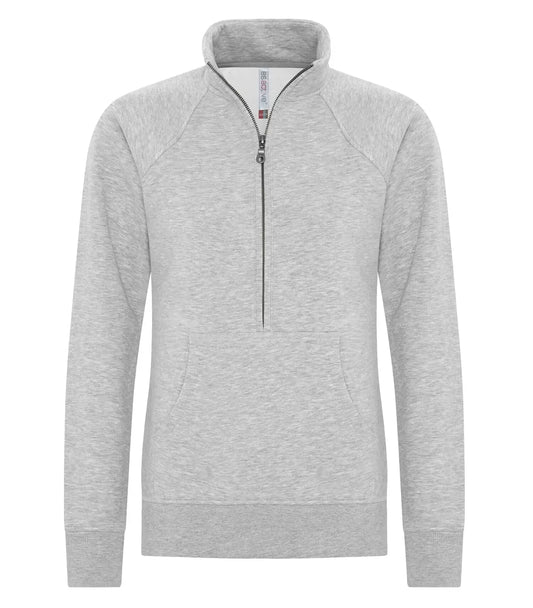 Ladies 1/2 Zip Pullover LIGHT GREY - SMALL ONLY (Nursing Friendly)