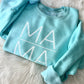 Luxe MAMA Crewneck - Blue Lagoon
