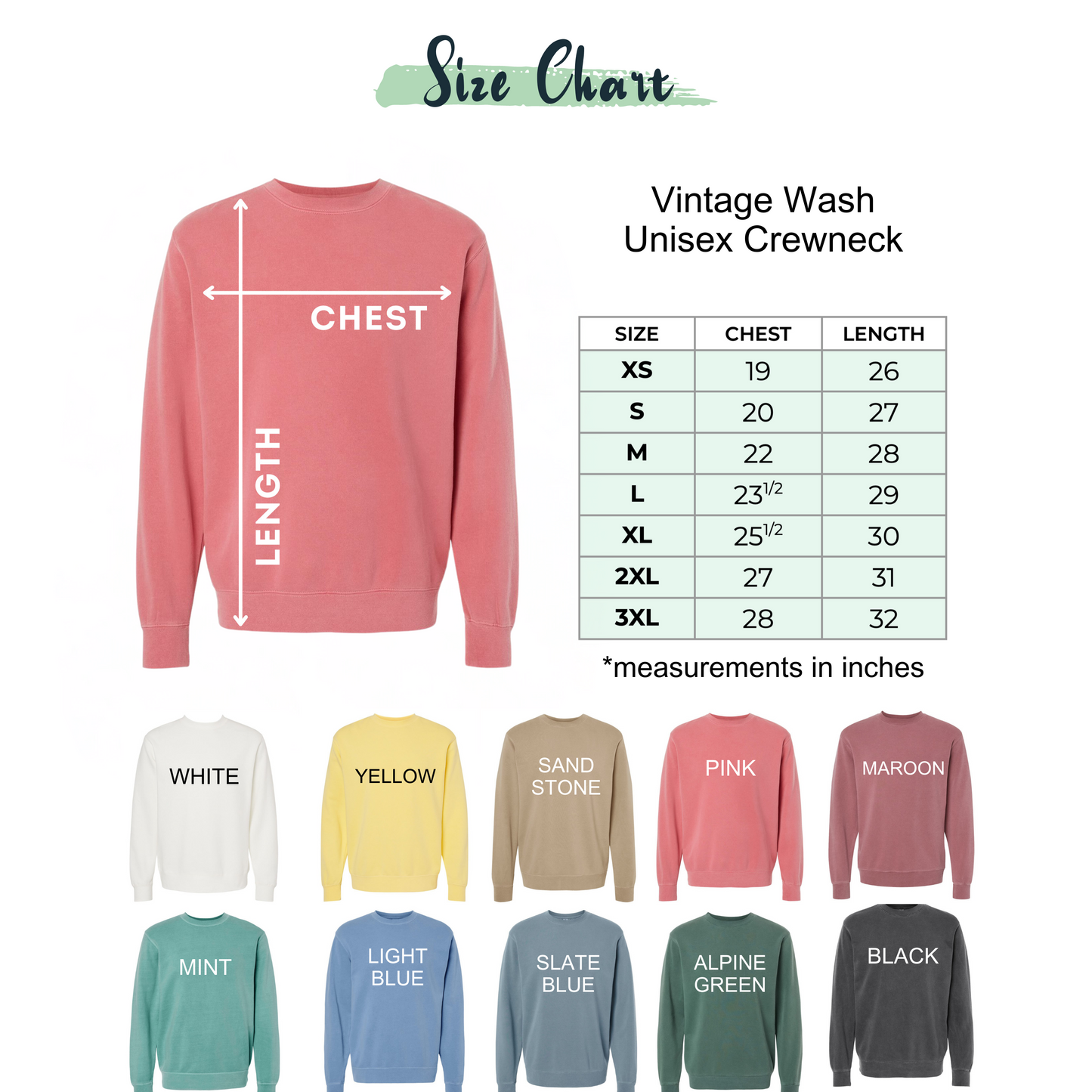 LIMITED EDITION: “West Coast Beaches” Vintage Wash Crewneck