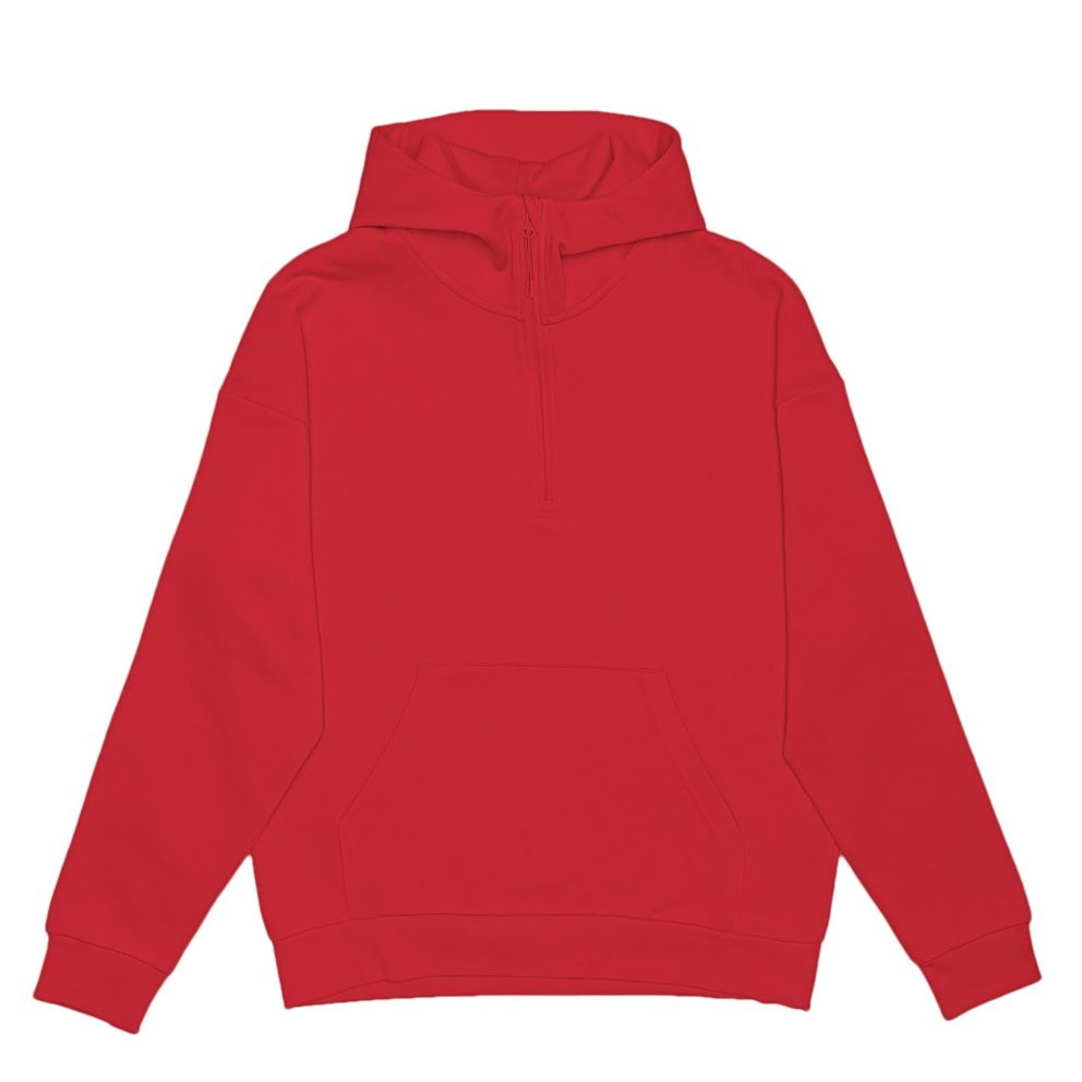 *NEW* PRE-ORDER: Drop Shoulder 1/2 Zip Scuba Hoodie