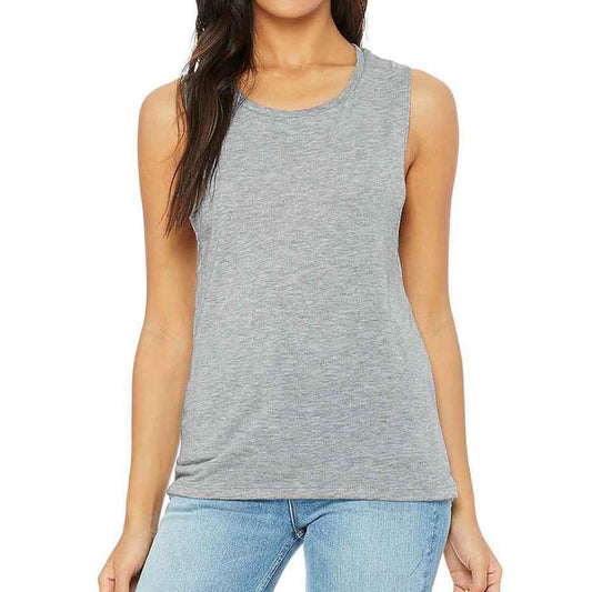 BLANKS SALE: Heather Grey (S/M/L/XL) Women's Flowy Muscle Tank