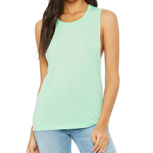 BLANKS SALE: MINT (2XL ONLY) Women's Flowy Muscle Tank