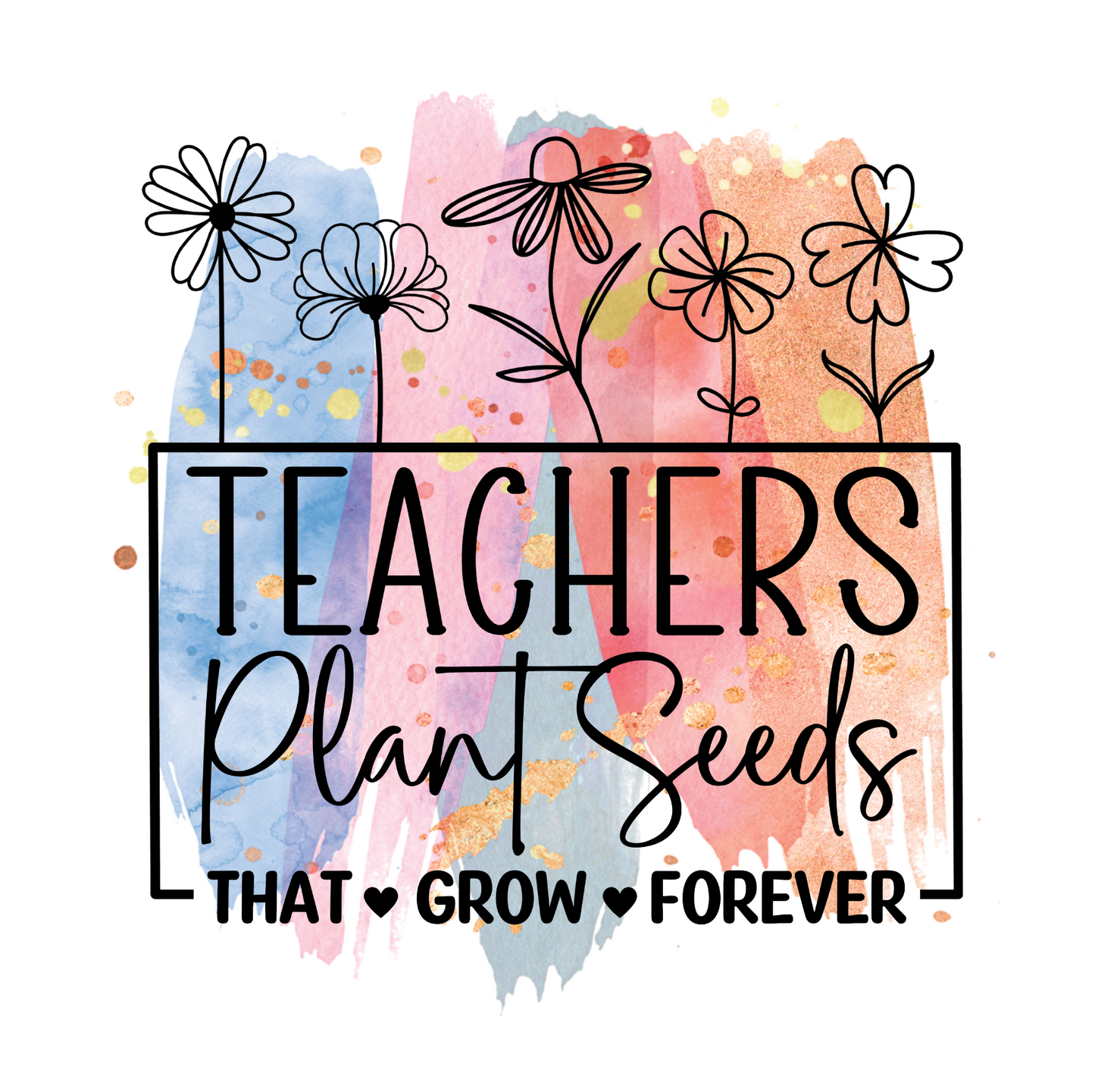 Teacher Decals (+ Glass Cup Option)