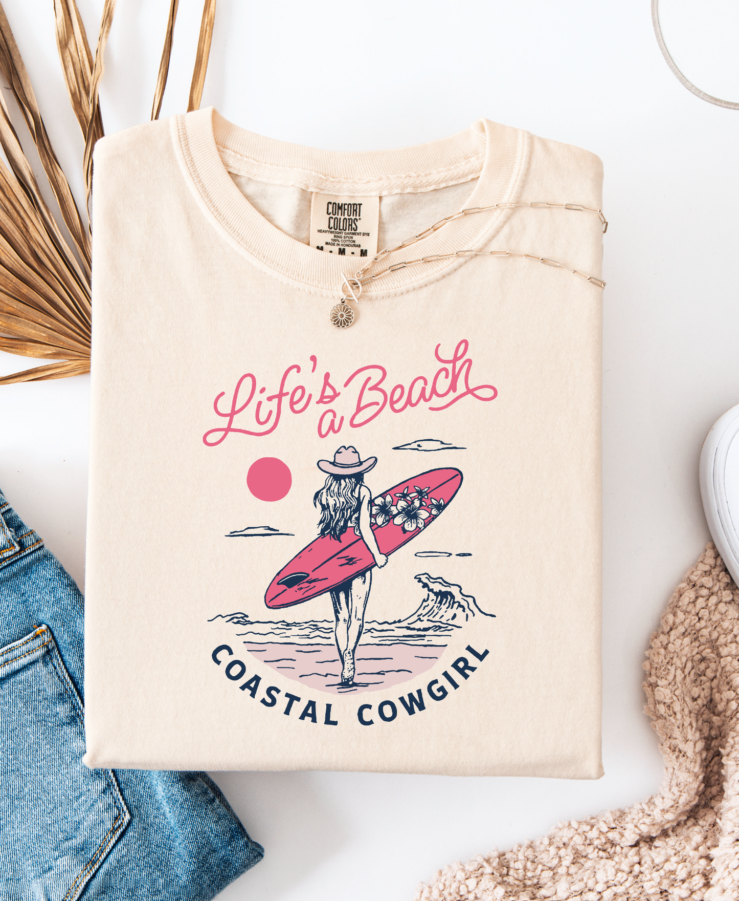 PRE-ORDER: “Coastal Cowgirl"  Vintage Wash Tee
