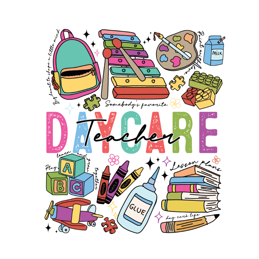 ECE/Childcare Worker Decals (+ Glass Cup Option)